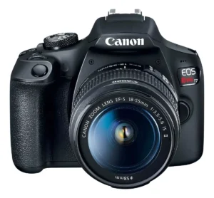 Canon EOS Rebel T7 DSLR color negro con lente 18-55mm
