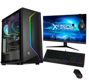 Xtreme PC Gaming Procesador AMD Ryzen 7 5700X 16GB SSD 500GB 2TB Monitor 27 144Hz ARGB WIFI