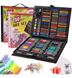 Set De Arte Kit De Dibujo Lápices Marcadores 150 Piezas